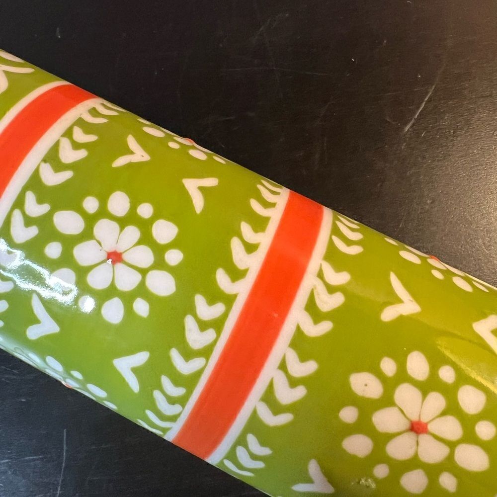 Anthropologie folk art ceramic rolling pin - Picture 6 of 7